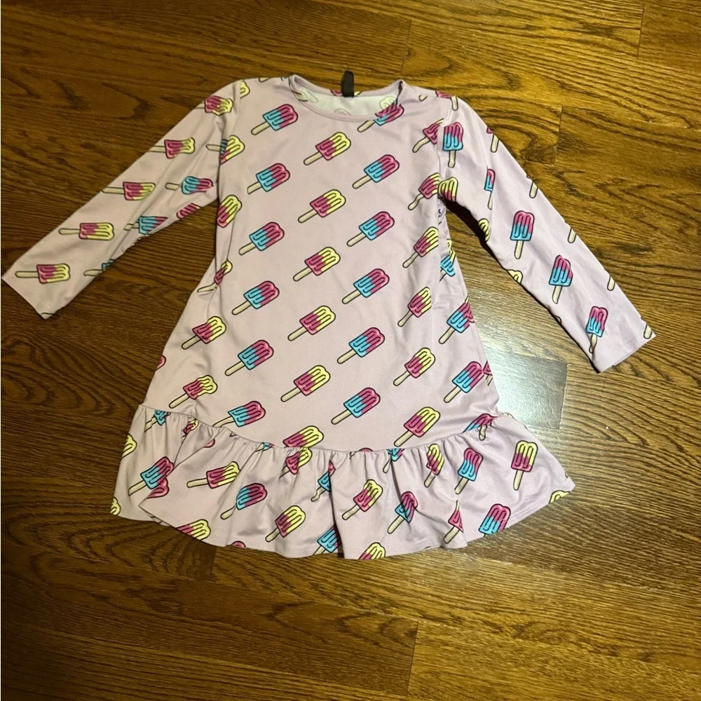 Pixielane Simply Soft popsicle long sleeve nightgown girls size 5 EUC